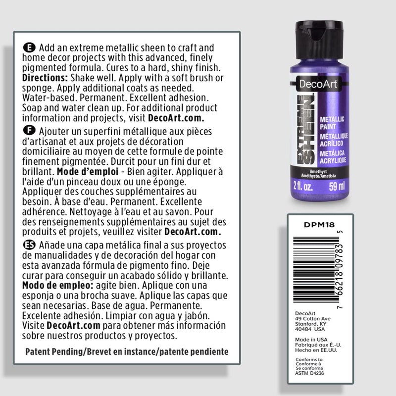DecoArt 2 Ounce, Amethyst Extreme Sheen Paint - Image 5
